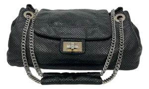 Mid 20th Century Chanel Perforated Drill Flap Accordion Classic