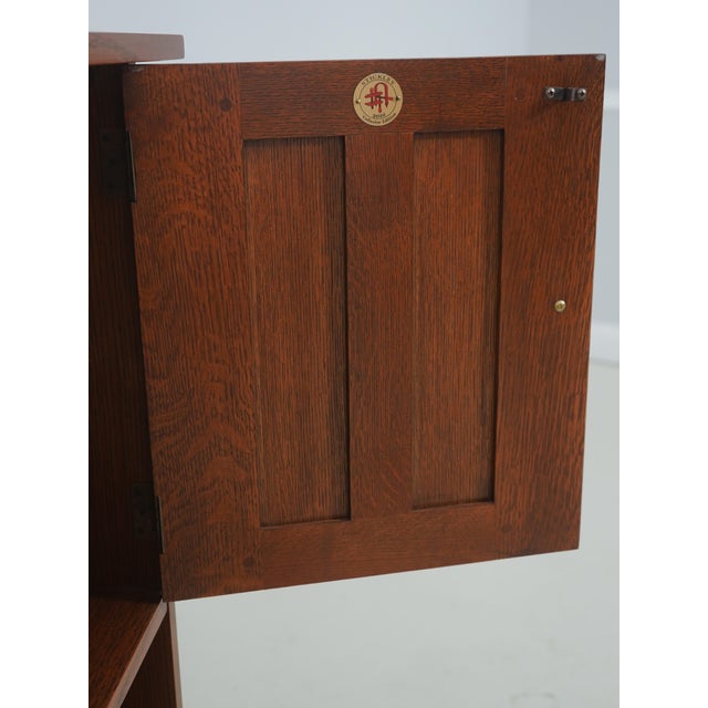 Stickley Stickley Harvey Ellis 1 Door Inlaid Cabinet For Sale - Image 4 of 17