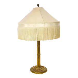 19th Century Gilt Bronze Candlestick Style Table Lamp