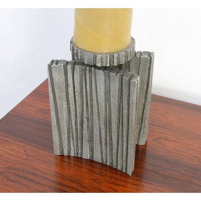 1960s Brutalist Aluminium Candleholder by Willy Ceysens, 1960s For Sale - Image 5 of 12