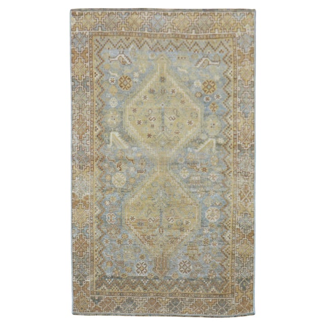 Vintage Persian Tribal Persian Throw Rug For Sale In New York - Image 6 of 18