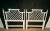 White White Ficks Reed Vintage Palm Beach Regency Lattice Twin Rattan Faux Bamboo Headboards - a Pair For Sale - Image 8 of 8