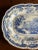 A Very Fine Antique English Staffordshire Blue Transfer Decorated Platter " Chinese Marine" Made by Minton, circa...