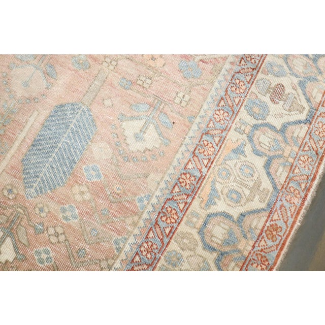 Soft Pink Persian Heriz Rug no. j5321 For Sale - Image 4 of 10