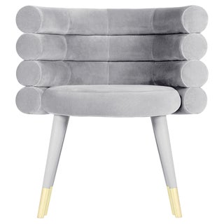 Grey Marshmallow Dining Chair by Royal Stranger For Sale