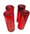Mid 20th Century M Era Hand-Blown Barware Ruby Red Glass Highball.Set of 4 For Sale - Image 9 of 12