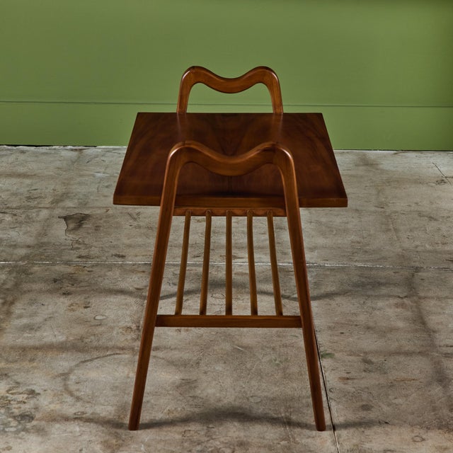 Ico Parisi Style Two-Tier Side Table For Sale - Image 10 of 12