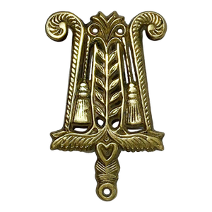 Mid 20th Century Brass Ribbon Tassel Motif Trivet