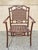 Hollywood Regency Late 20th Century Cast Aluminum Basketweave Lattice Rattan Patio Outdoor Chairs (B) - Set of 4 For Sale - Image 3 of 10