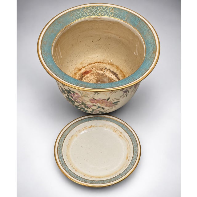 1900-1909 Japanese Satsuma Fish Bowl Planter For Sale - Image 9 of 9