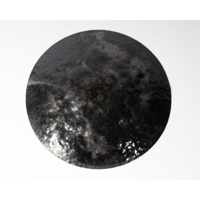 Mid-Century Orange Enamel Plate For Sale In Indianapolis - Image 6 of 6