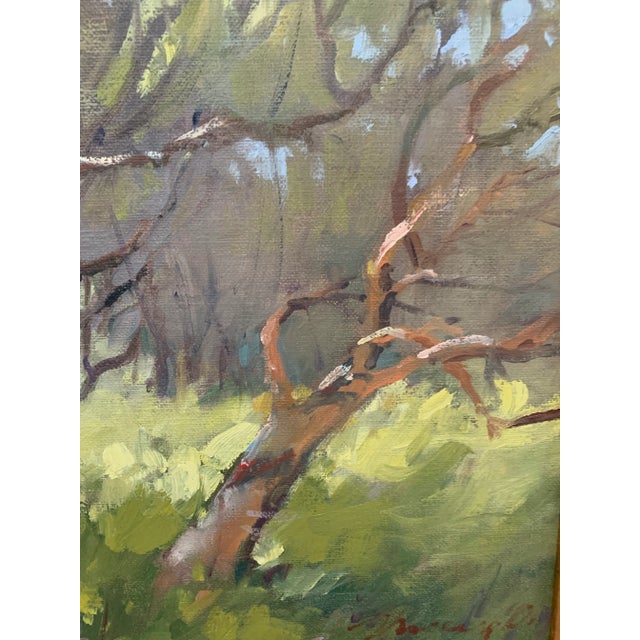 Green 20th Century Plein Air Oil Landscape by Mary O Smith For Sale - Image 8 of 13