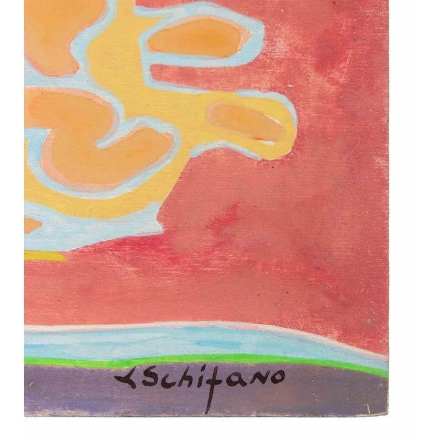 Contemporary Luciano Schifano, Still Life with Fruit Bowl, Oil Painting, 1988 For Sale - Image 3 of 5