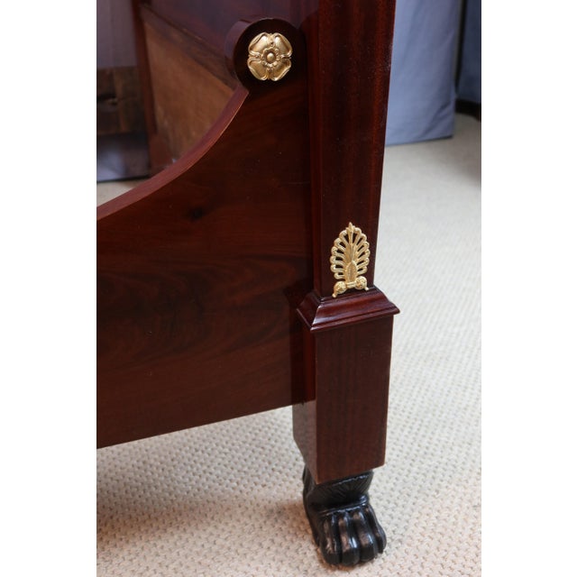 Antique Empire Bed in Mahogany, 1820 For Sale - Image 13 of 14