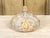 Italian 19th Century Italian Painted and Parcel Gilt Tôle Bed Corona with Foliage Motif and Finial For Sale - Image 3 of 10