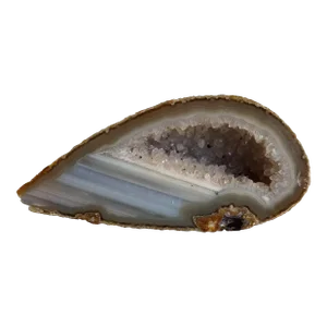 Antique Geode Compromised of Both White Quartz and White Agate