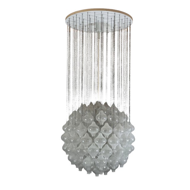 Tulipan Chandelier in Glass and Metal by J.T. Kalmar for Kalmar, Austria, 1970s For Sale - Image 11 of 18