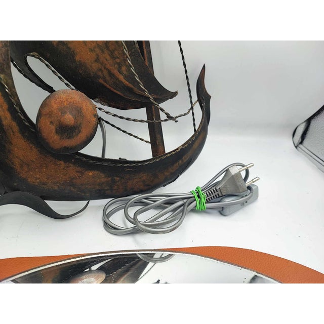 1970s Vintage Griffin Wall Lamp Ship, 1970s For Sale - Image 5 of 8