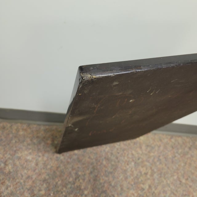 Vietnamese Mother-of-Pearl Inlay Lacquer Panel With Rooster, Orchids & Butterflies For Sale - Image 10 of 10