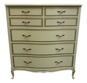Drexel Furniture Touraine Collection Custom Cream Painted Country French Provincial 42" Chest of Drawers 200-411-1