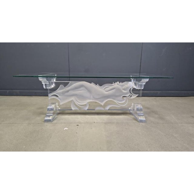 Acrylic Coffee Table from Fabian Art, 1980s For Sale - Image 9 of 14