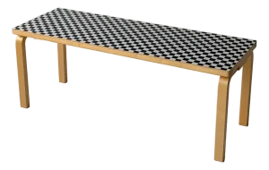 Checkerboard Bench 153a by Alvar Aalto for Artek/Supreme