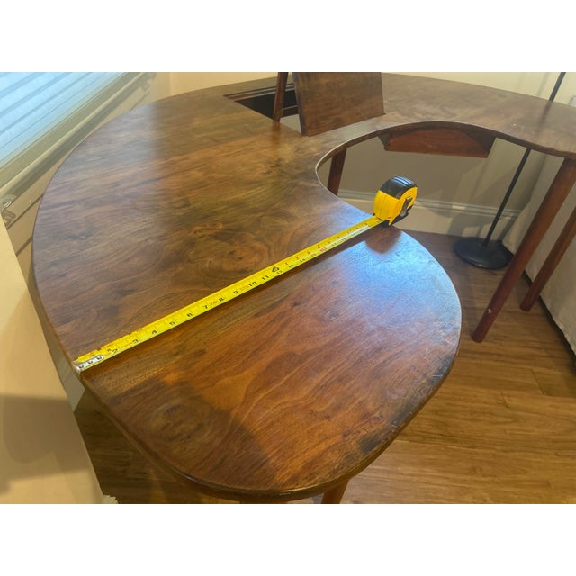 Custom Mid Century Style Writing Desk For Sale - Image 9 of 11