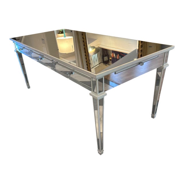 Nancy Corzine Versailles Mirrored Writing Table Desk For Sale