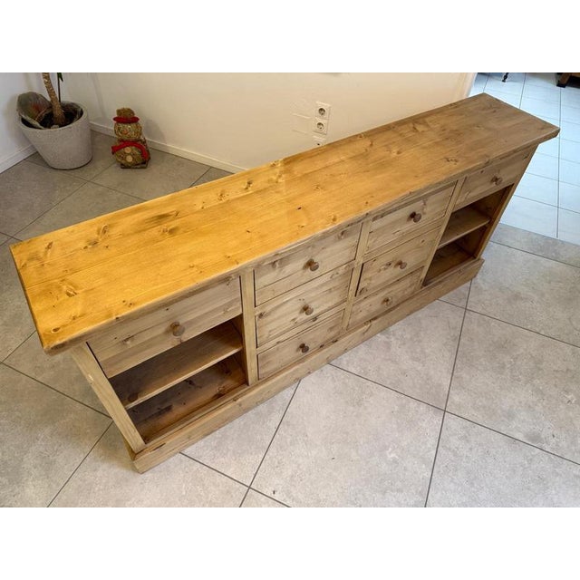 Antique Reclaimed Wood Shop Cabinet For Sale - Image 15 of 17