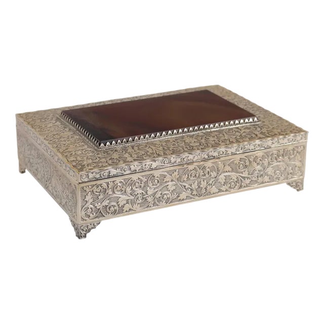 Antique Silver Box For Sale