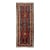 Vintage Caucasian Kazak Wool Runner Rug With Double Eagle Motif & Charcoal Field For Sale