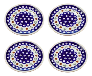 Ceramic Dessert Plate from Zakłady Ceramiczne Bolesławiec, Set of 4