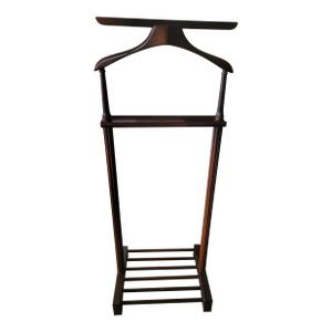 Mid 20th Century Vintage Wooden Valet Stand, Classic Gentleman's Organizer