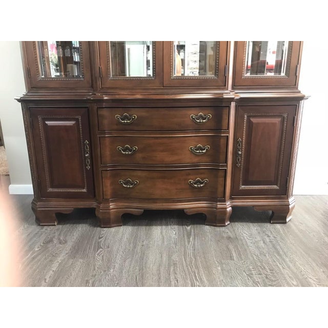 American Drew Company Cherry China Cabinet | Chairish