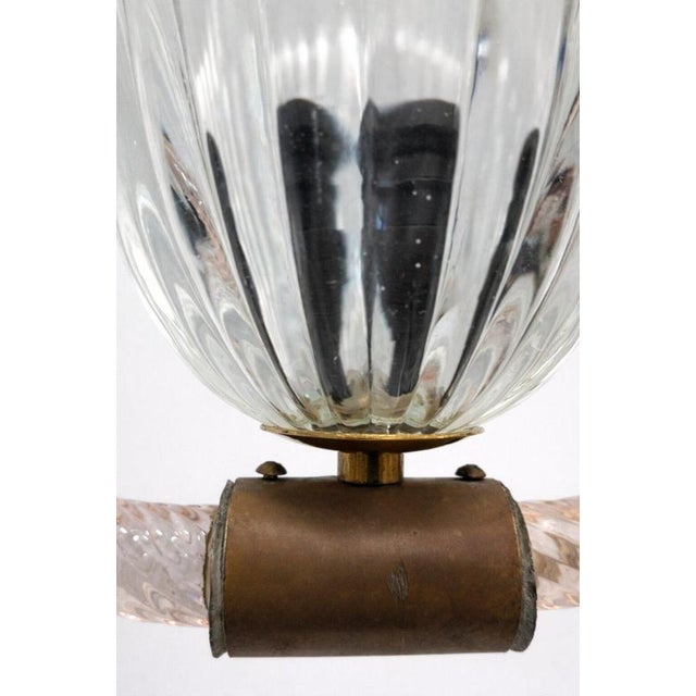 Art Deco Pendant Light from Barovier & Toso, 1940s For Sale - Image 4 of 8