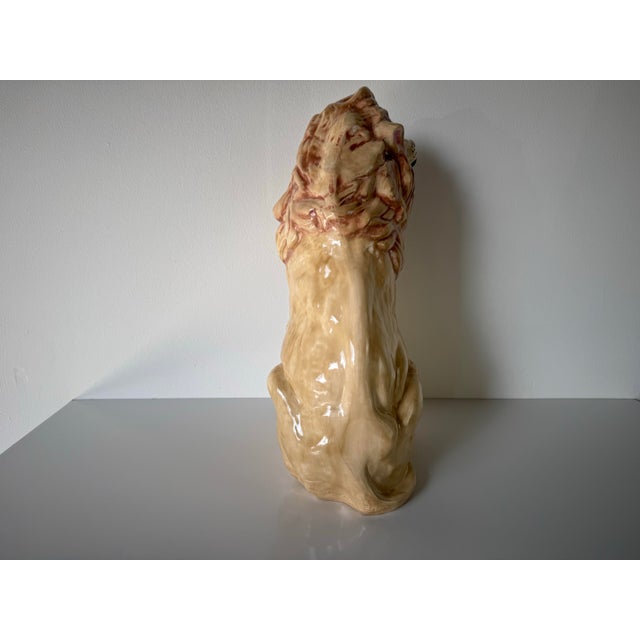 Vintage Ceramic Lion Statue/ Sold For Sale - Image 9 of 10
