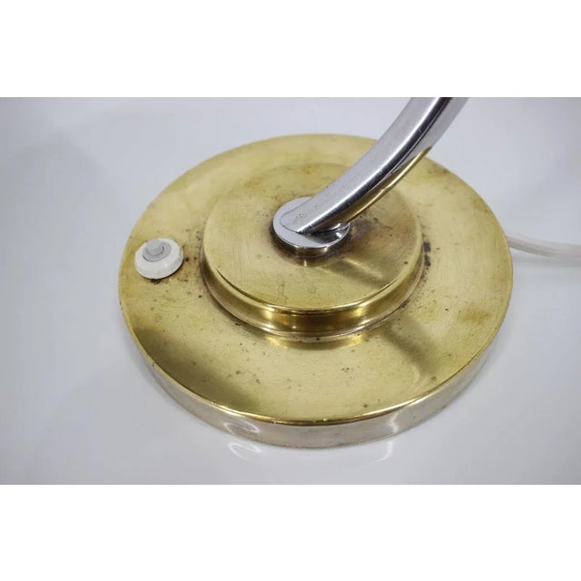 Gray Mid-Century Metal Table Lamp, 1950s For Sale - Image 8 of 12