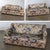 Mid-20th Century Traditional Sofa or Loveseat With Floral Chintz Fabric and Front Brass Ball Casters For Sale - Image 12 of 18