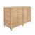 Contemporary Matthew Izzo Home Evander Wrapped Rattan Four Door Buffet With Satin Brass Door Pulls For Sale - Image 3 of 8
