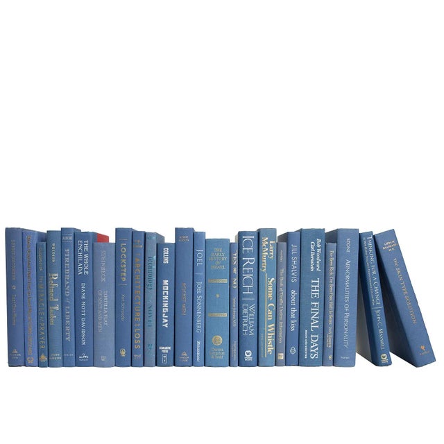 Modern Decorative Books - Blue Jay Books - Books By The Foot For Sale - Image 3 of 3