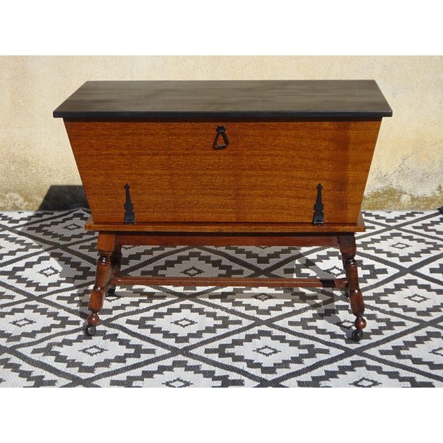 Kneading Trough on Casters, 1980s For Sale - Image 3 of 18