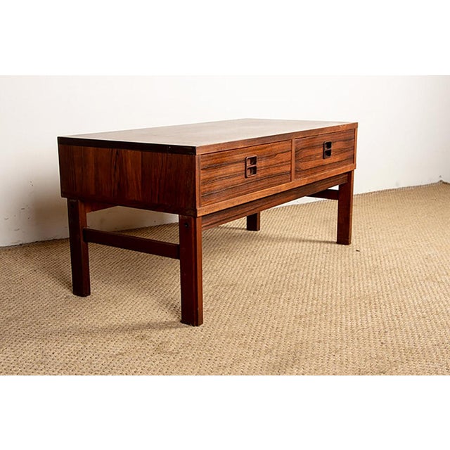 Wood Small Danish Rosewood Chest of Drawers, 1960s For Sale - Image 7 of 13