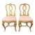 Late 20th Century Pair of Gilded Hollywood Regency Side Chairs in the Style of Rose Tarlow For Sale