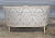 Late 20th Century Stickley Louis XVI Style Enamel Painted Blue Damask Upholstered Canapé Settee For Sale - Image 9 of 13