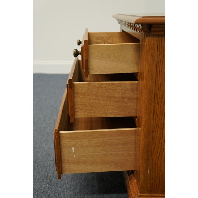 Kincaid Furniture Solid Oak Rustic Country Style 26" Three Drawer