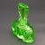 Green Art Deco Glass Flacon, 1930s For Sale - Image 4 of 6