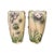 Large Art Nouveau Majolica Relief Floral Vases, 1890s, Set of 2 For Sale - Image 6 of 6