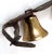 Metal Nice Original Set of 3 Antique American Leather & Brass Horse Drawn Snow Sleigh & Buggy Bells For Sale - Image 7 of 13