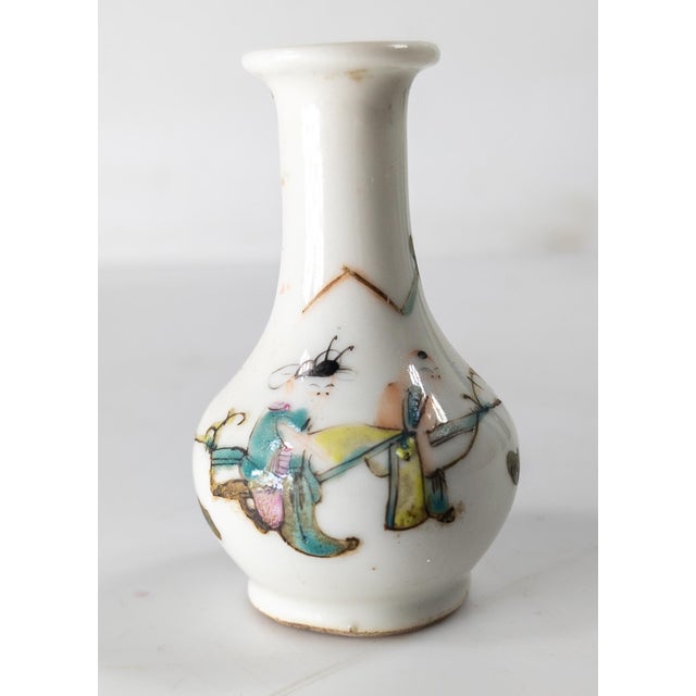 We are selling this Chinese republic period famille rose vase with figures. Vase is probably early to mid 20th century....