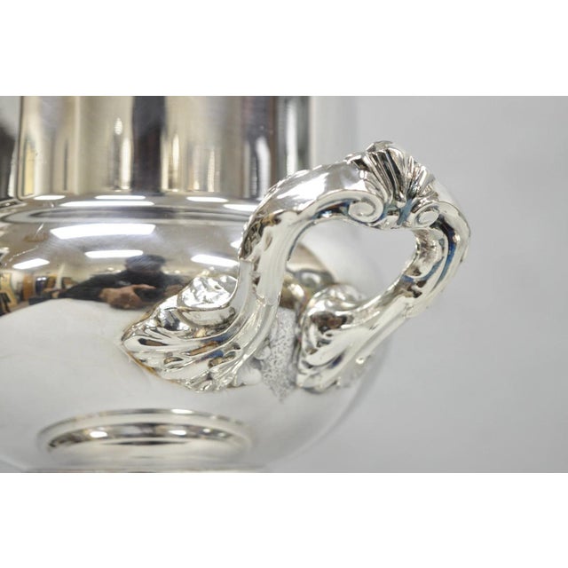 Mid 20th Century Vintage Newport Gorham Silver Plated Trophy Cup Urn Champagne Chiller Ice Bucket For Sale - Image 5 of 14
